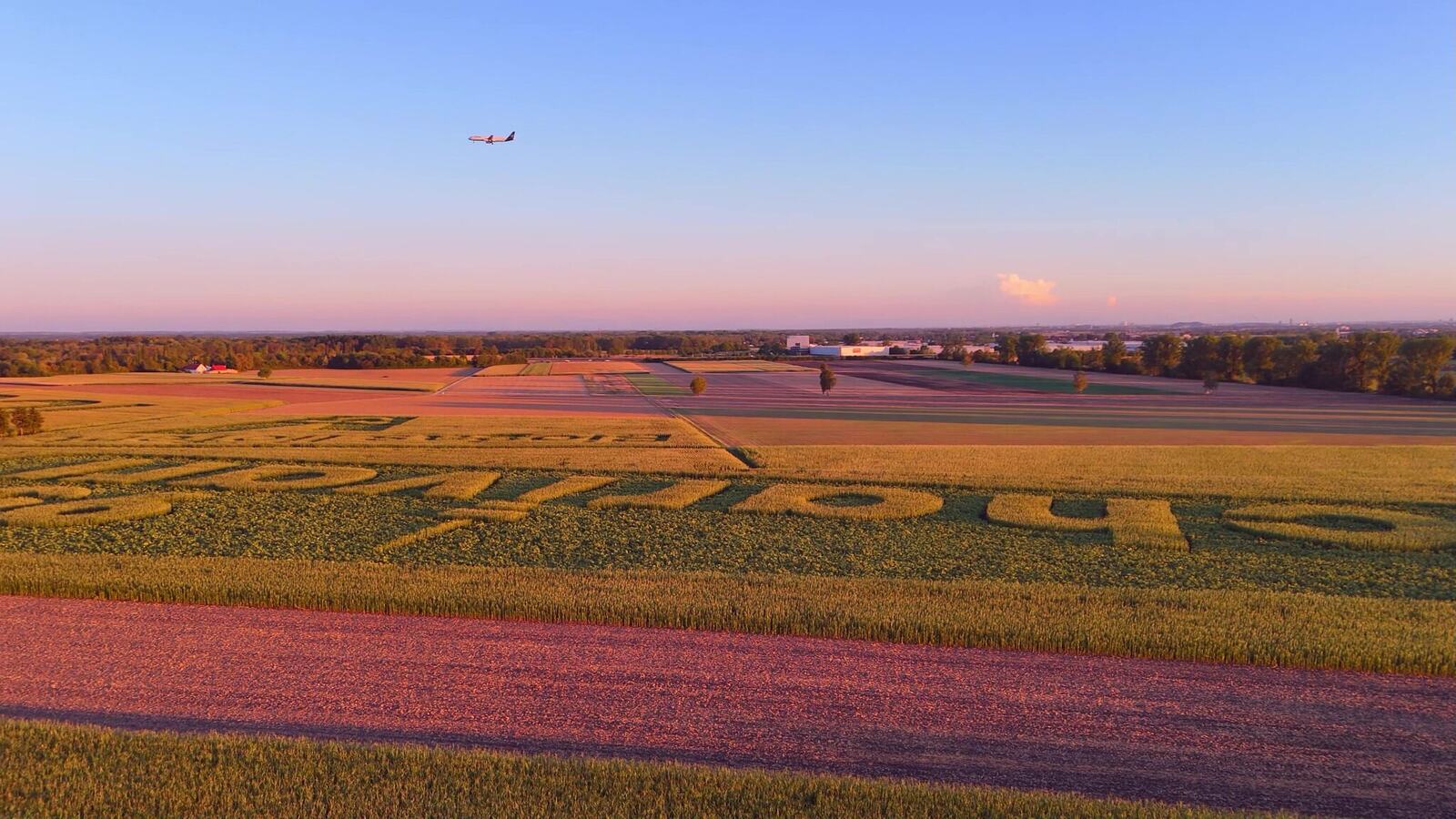 Geobranding bei Sonnenuntergang